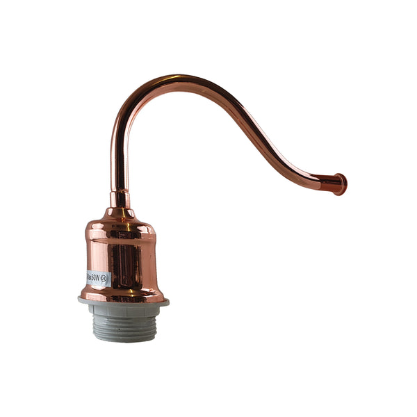Retro wandlamphouder zwanenhals wandlamp ~1439 – Roségoud