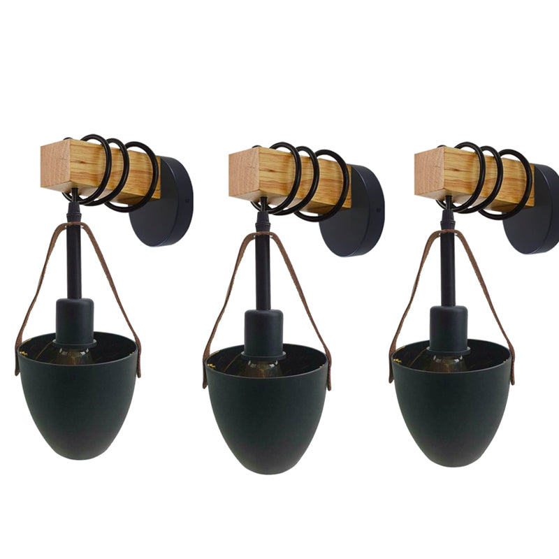 Vintage Wall Lamp Industrial Retro Metal Wood Wall Lights Sconce Lamp Fixture UK~3600 - LEDSone UK Ltd