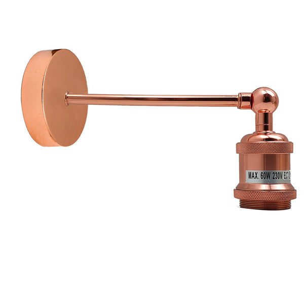 Antieke wandlampen, industriële verstelbare wandlamp ~2246 – Roségoud / Nee
