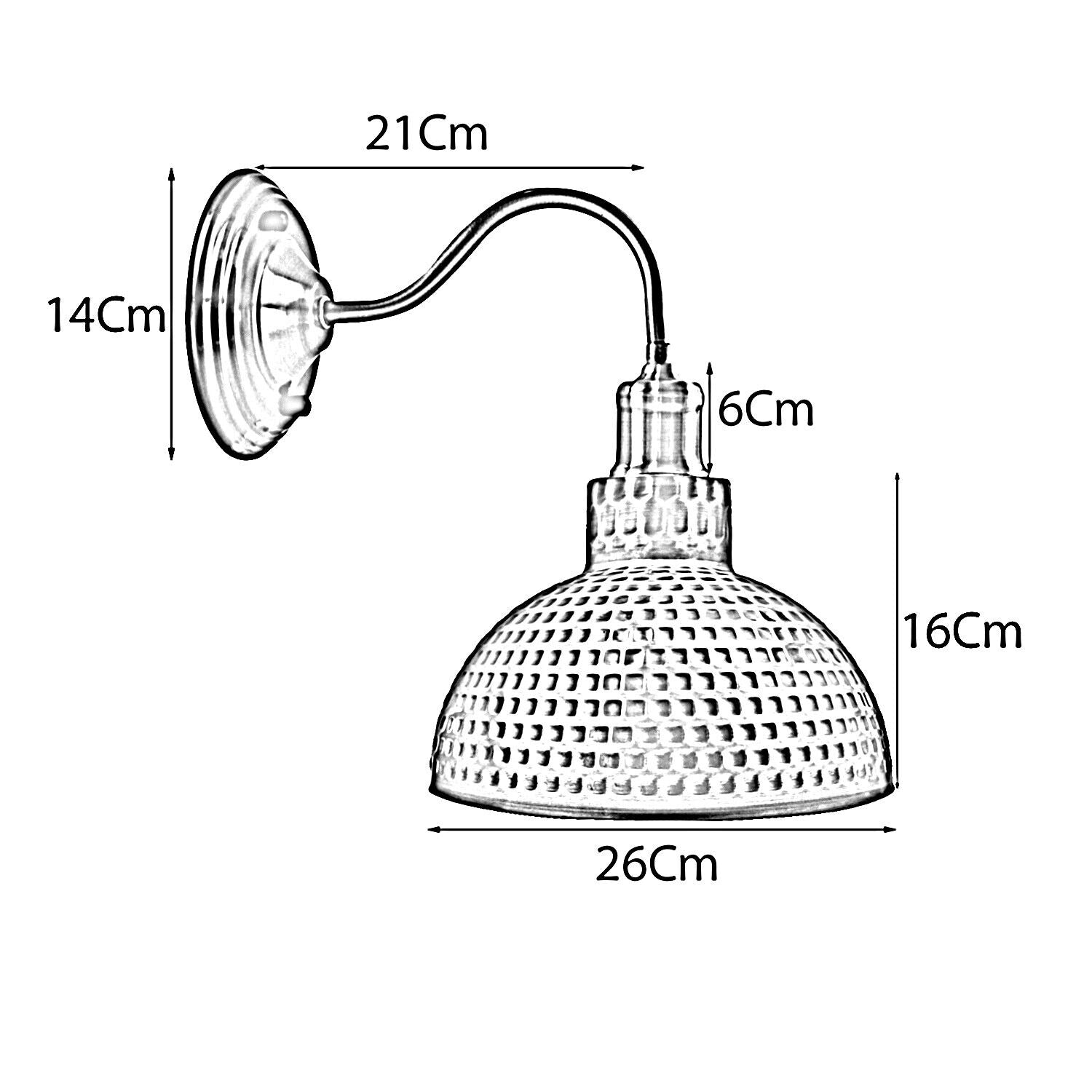 vintage industrial wall lights - size image