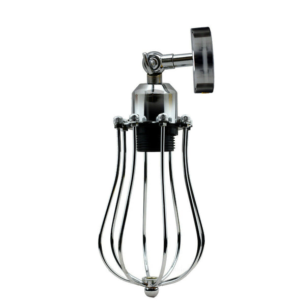Industriële wandlampen met kooivormige kap Retro wandlamp ~2839 – Chroom