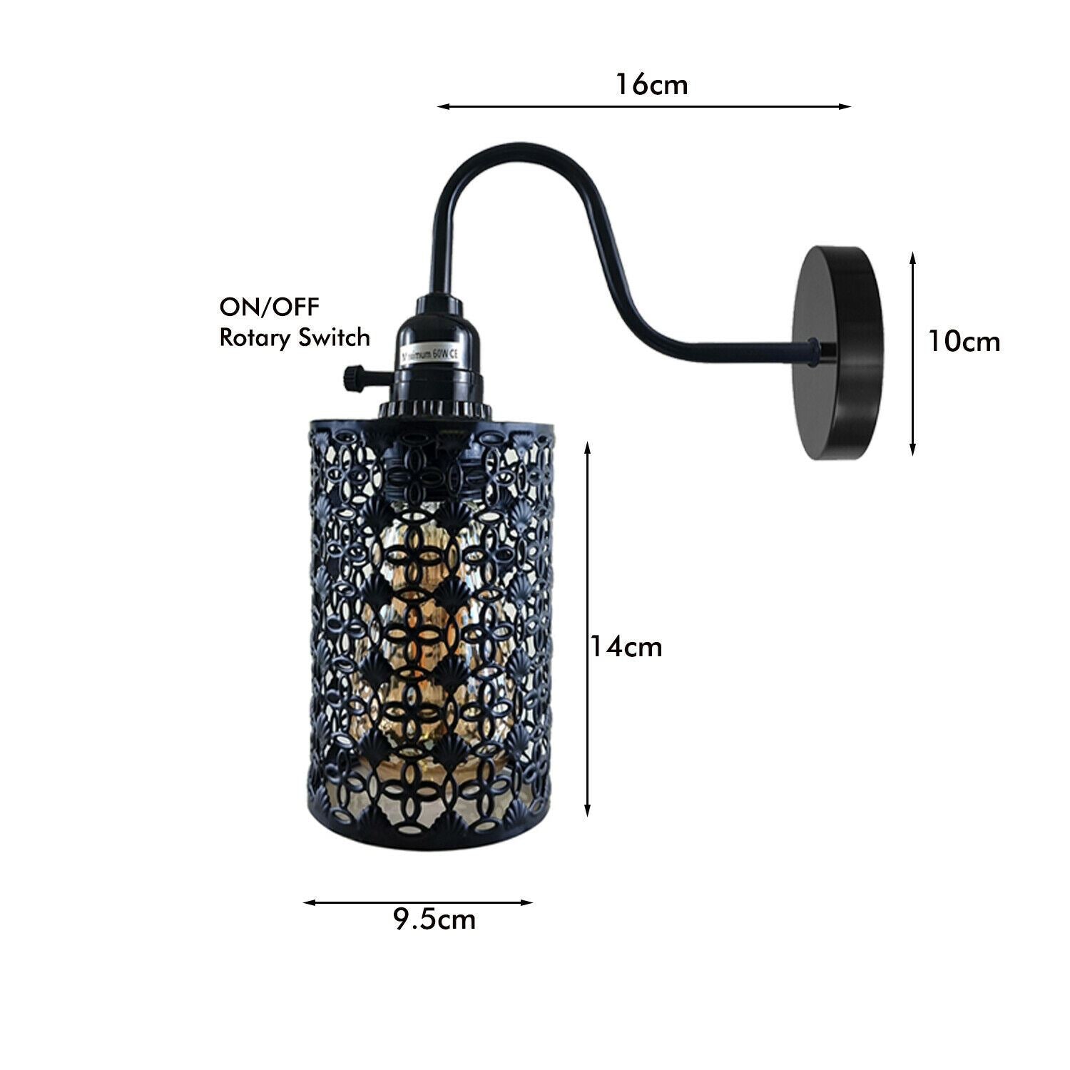 wall lamps for bedroom reading - size image