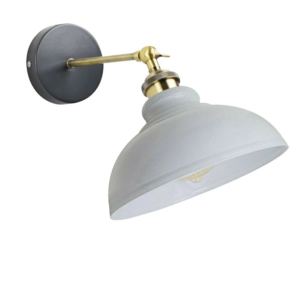 Koepelvormige wandlamp ~1220 – Zonder lamp / Wit