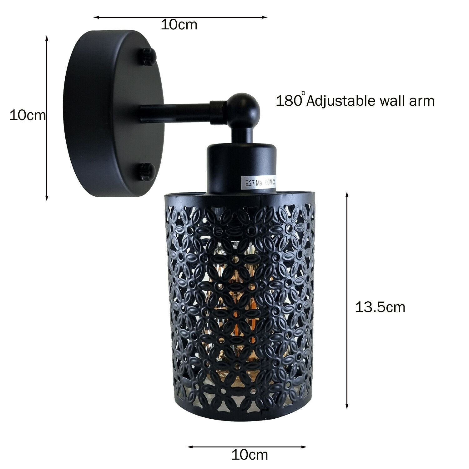 wall light lamp shades - size image