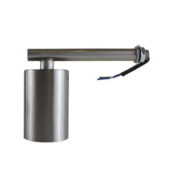 105mm korte arm, volledig dunne houder wandlamp~1447 – Satijnnikkel