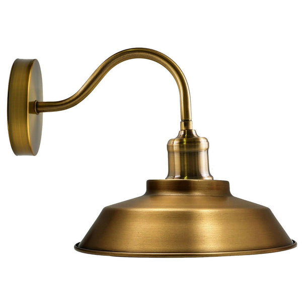 Vintage wandlampen voor binnen met E27-fitting voor de woonkamer ~1740 – Geel messing