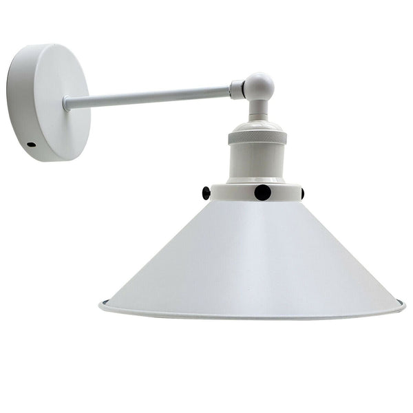 Moderne witte wandlamp met lampenkap ~1279 – Zonder stekkerlamp / Zonder lamp