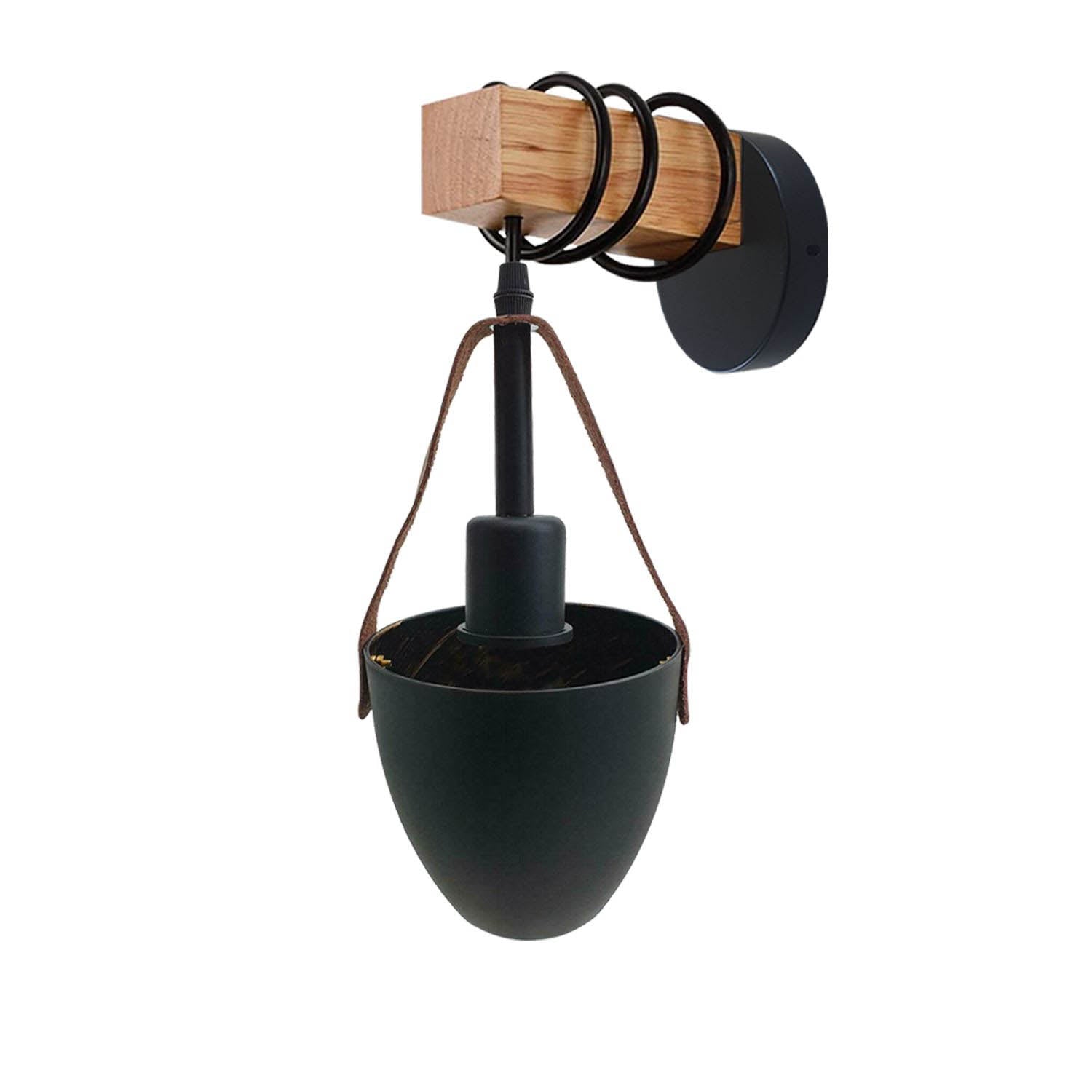 Vintage Wall Lamp Industrial Retro Metal Wood Wall Lights Sconce Lamp Fixture UK~3599 - LEDSone UK Ltd