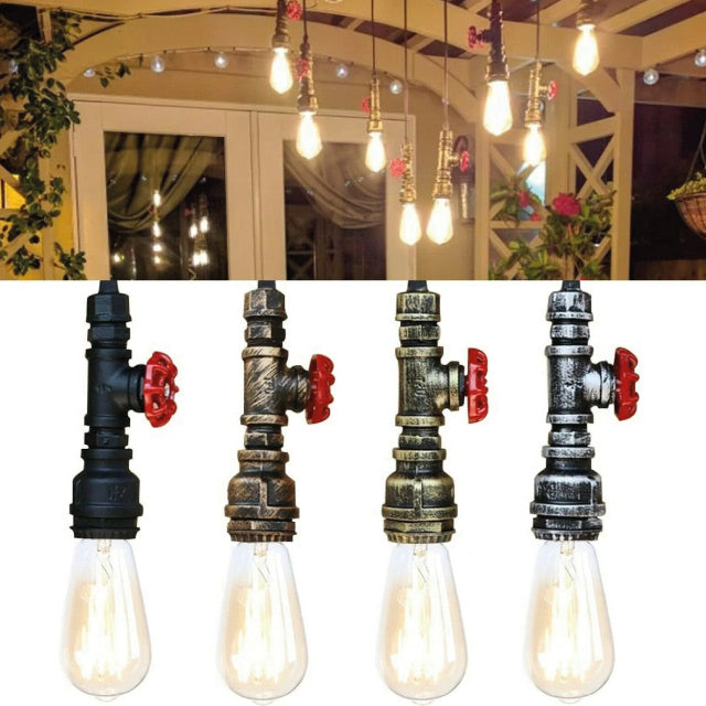 Chandelier Ceiling Light Water Pipe E27 Loft Pendant Light with FREE Bulb~2575 - LEDSone UK Ltd