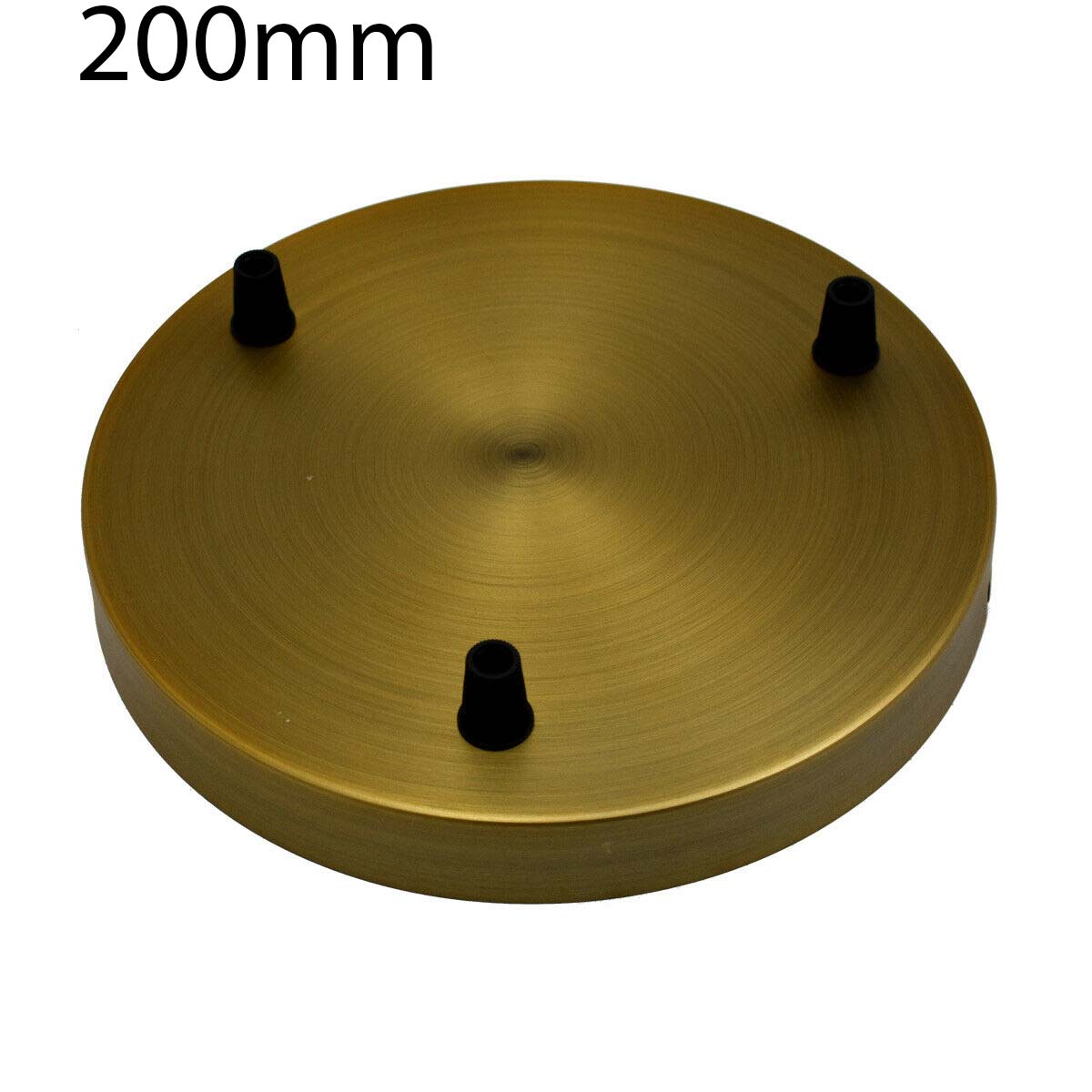 Antique style ceiling rose light fitting plate for fabric flex cable