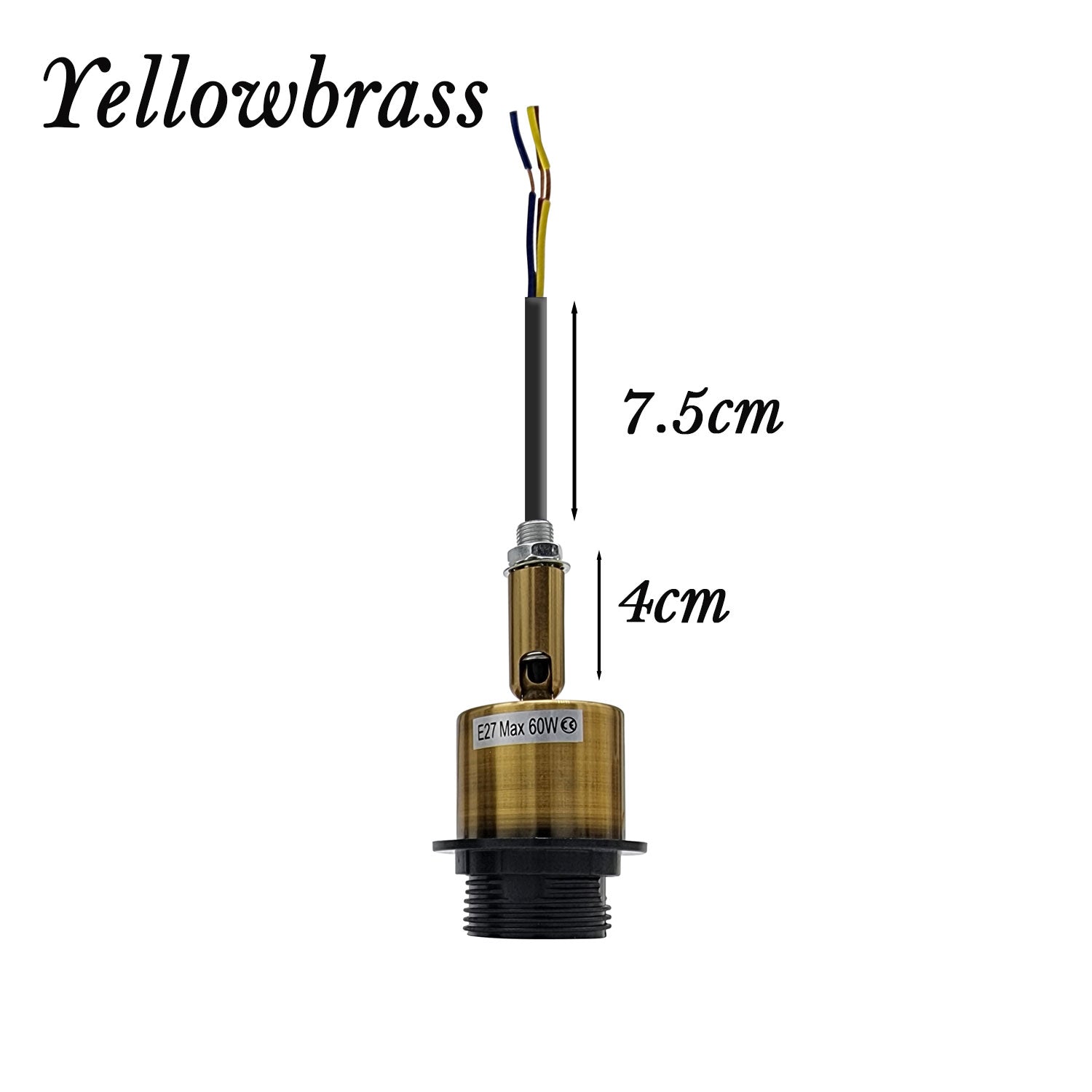 E27 Edison Base Light Bulb Wire Lamp Holder